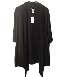 Vintage Jamie Nicole's Collection Dressy Woman's Open Black Jacket Size 26